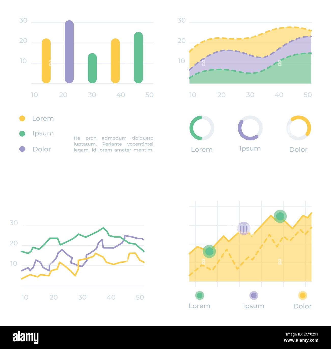Chart analysis UI elements kit Stock Vector Image & Art - Alamy