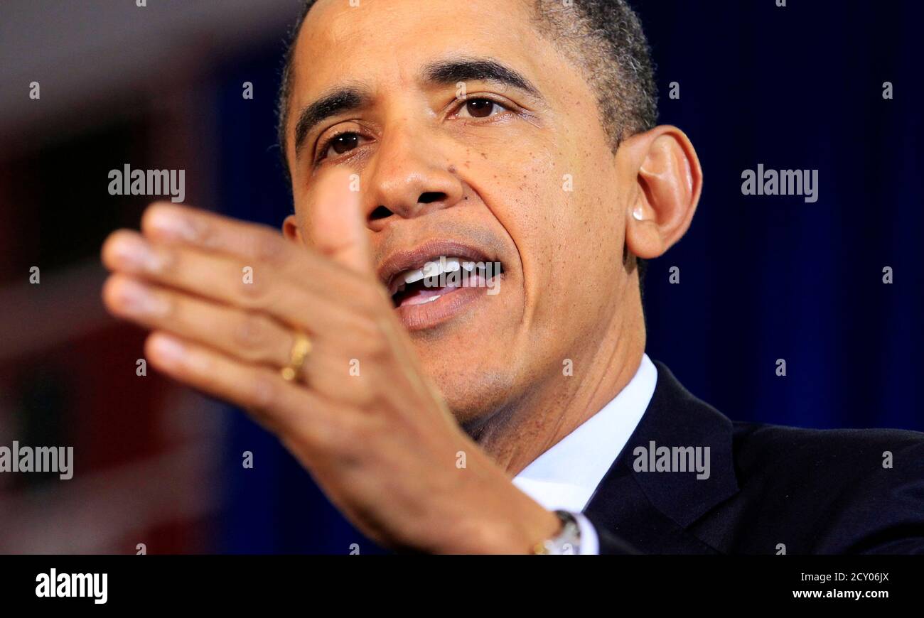 U S President Barack Obama Speaks About The Economy And A Payroll Tax Cut Compromise During A Visit To Osawatomie High School In Kansas December 6 2011 More Than A 100 Years Ago