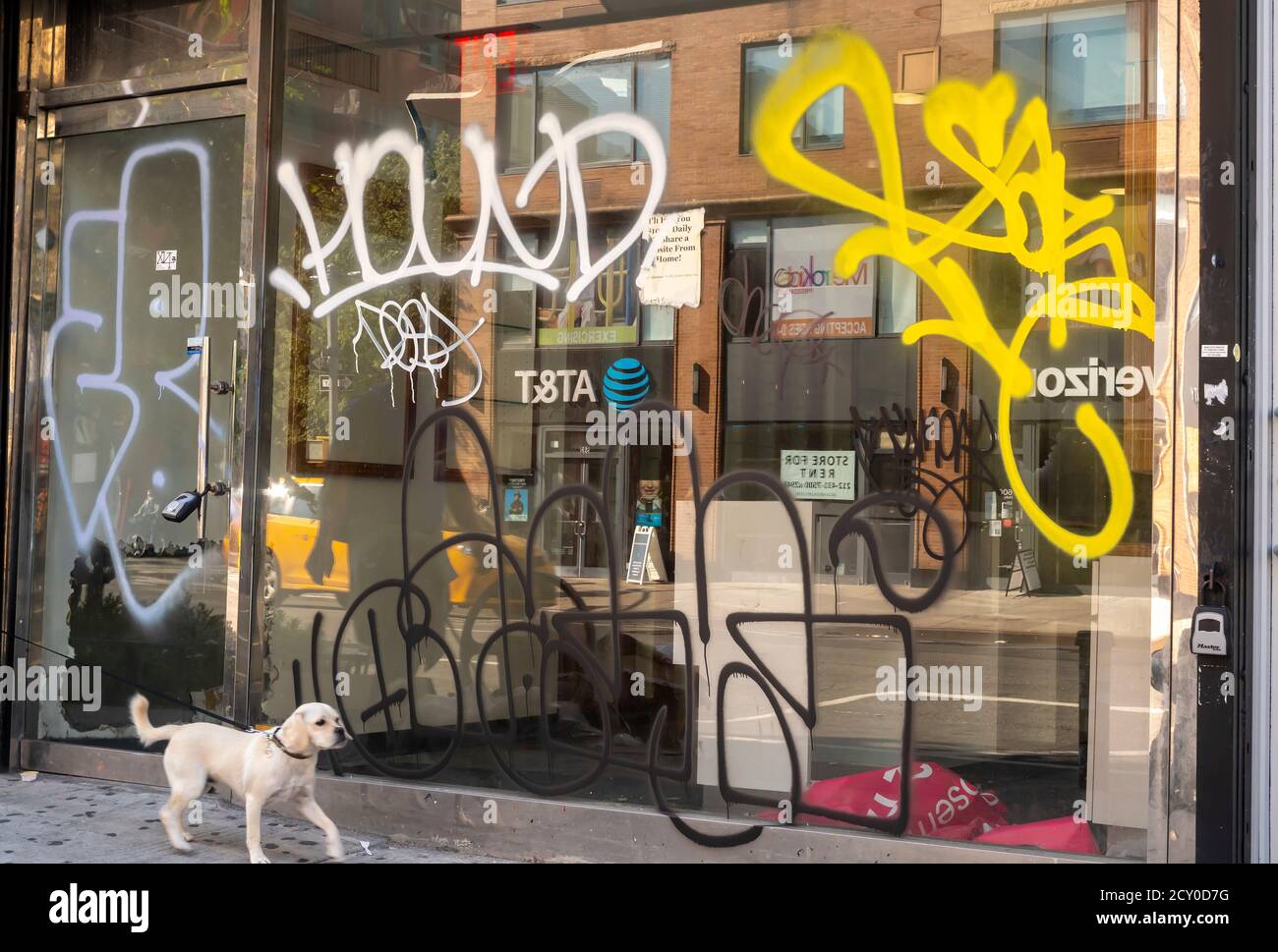 Retail space for lease in Chelsea in New York during the COVID19 pandemic on Monday, September