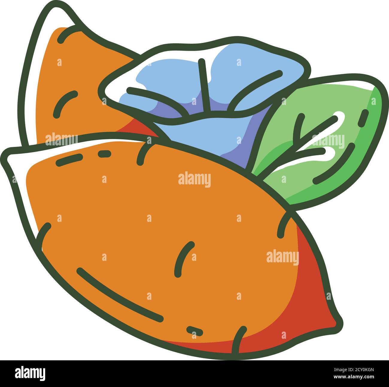 Sweet potatoes RGB color icon Stock Vector Image & Art - Alamy