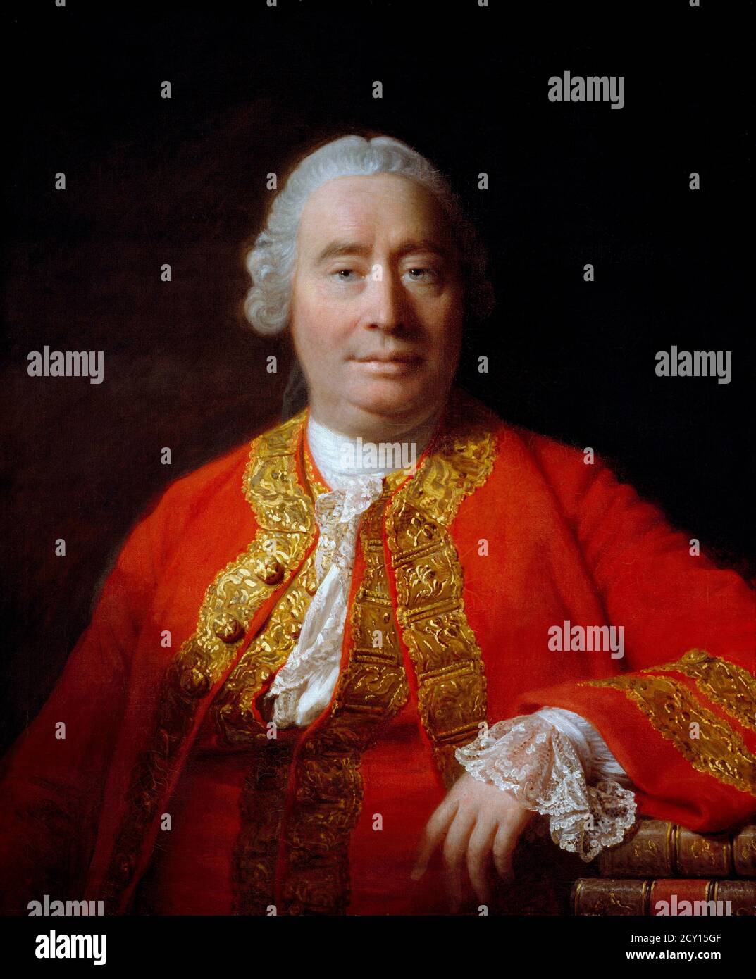 David Hume. Portrait of the Scottish philospher (born David Home, 1711-1776) by Allan Ramsay, oil on canvas, 1766 Stock Photo