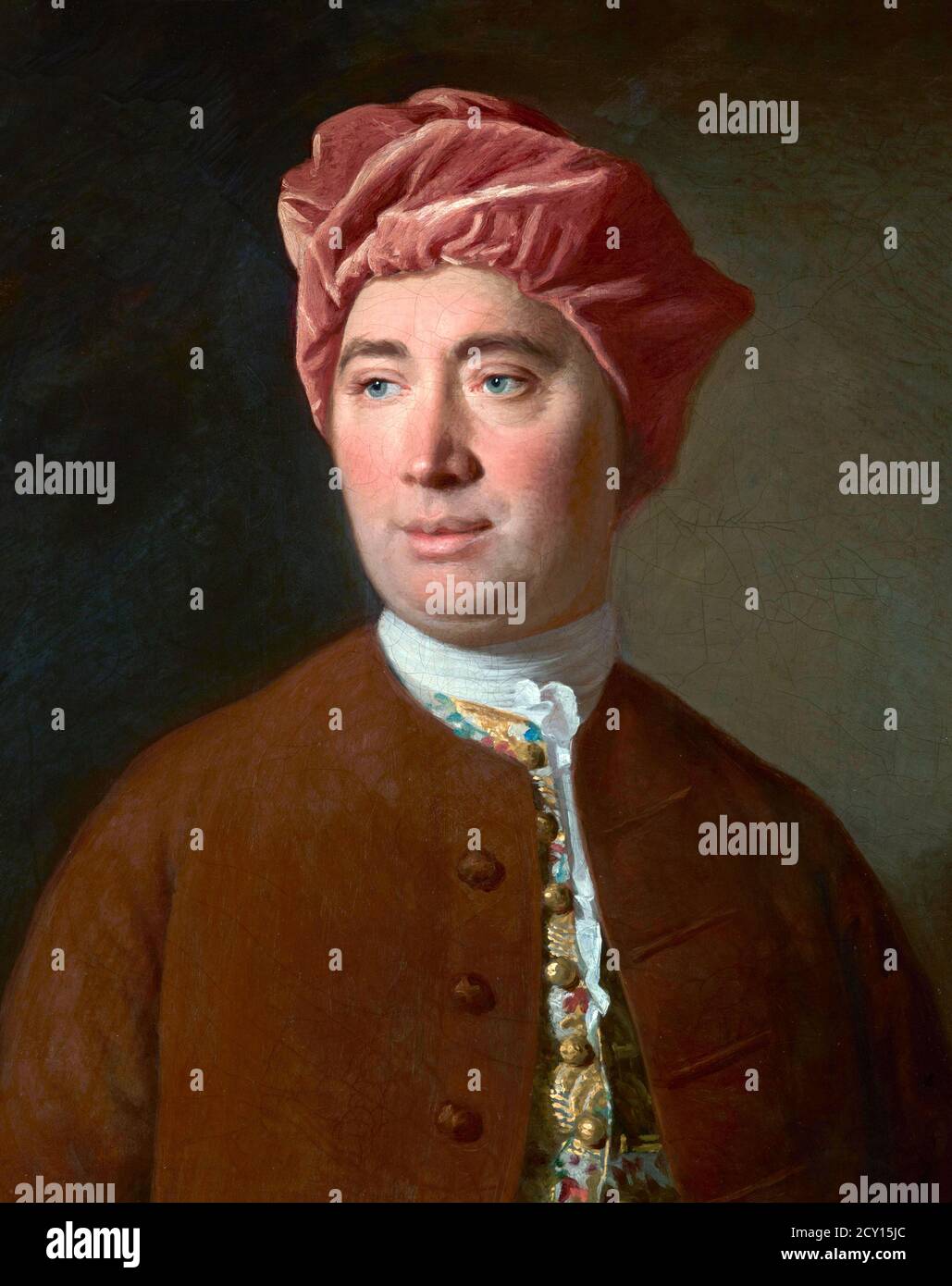 David Hume. Portrait of the Scottish philospher (born David Home, 1711-1776) by Allan Ramsay, oil on canvas, 1754 Stock Photo