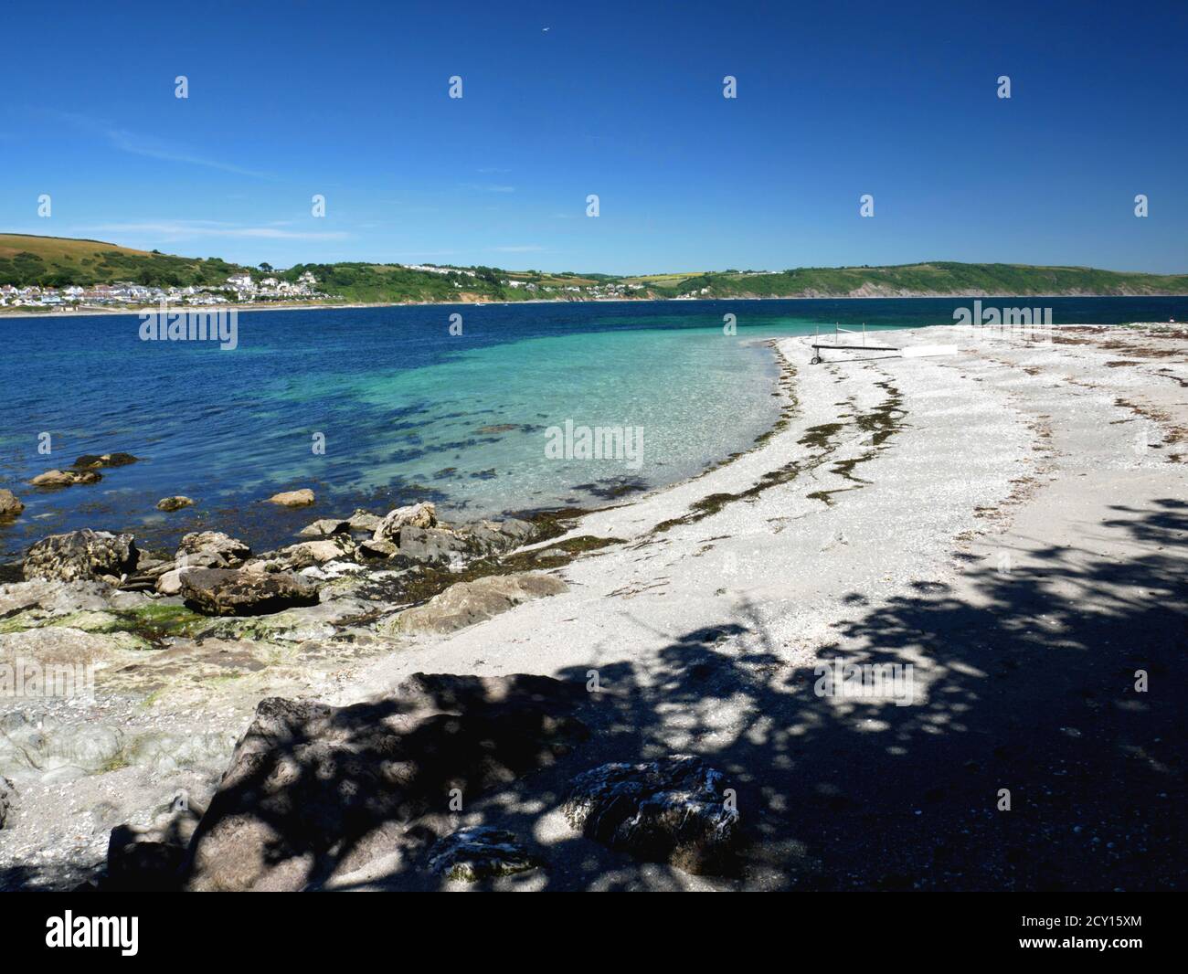 The beach, St or Looe Island, Cornwall Stock Photo Alamy