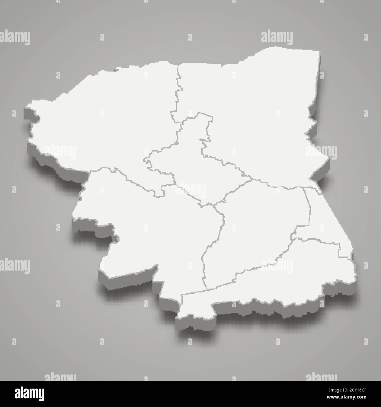 3d Map Of Nakhon Pathom Is A Province Of Thailand Stock Vector Image Art Alamy