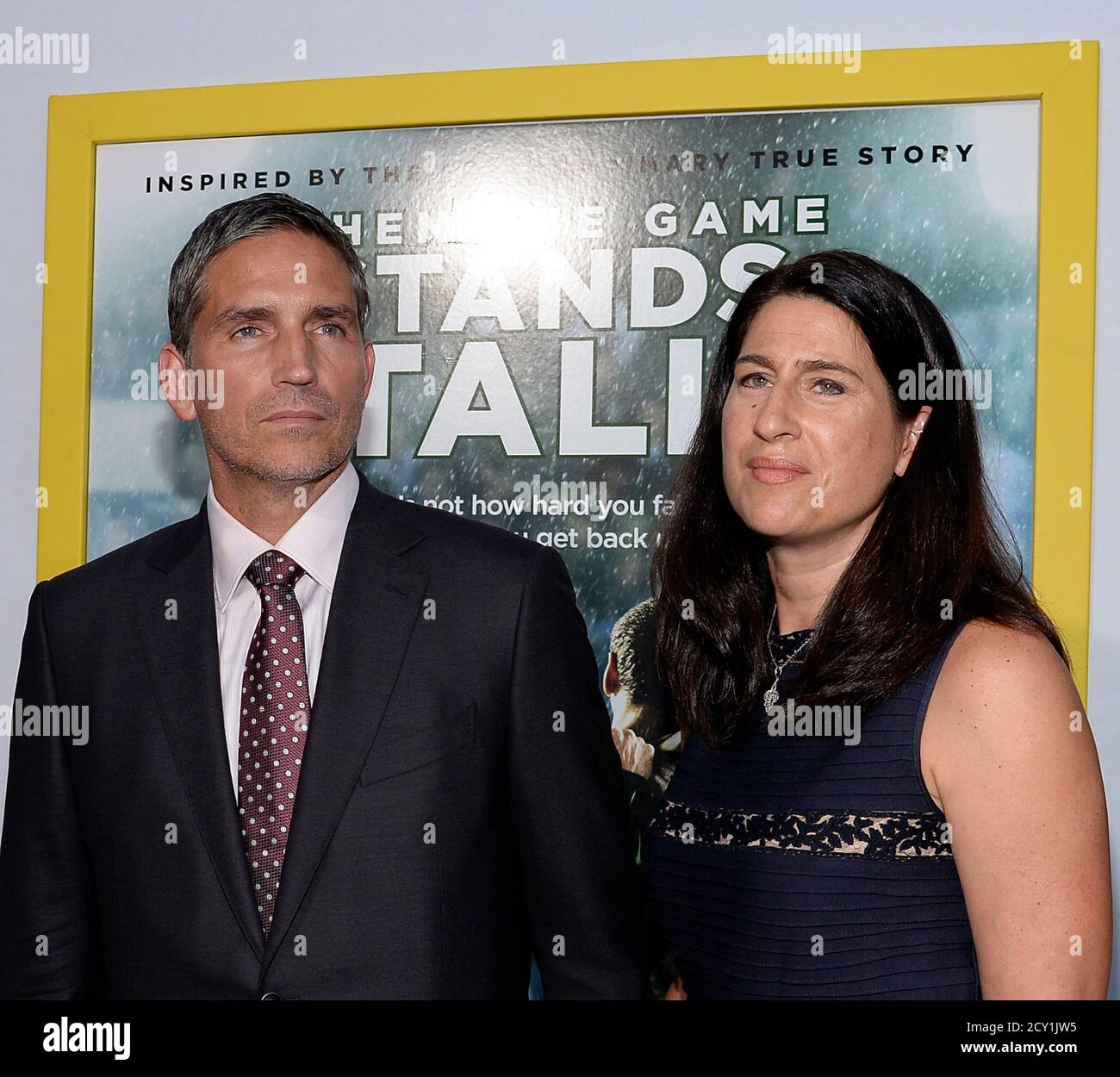 Jim caviezel kerri browitt caviezel hires stock photography and images