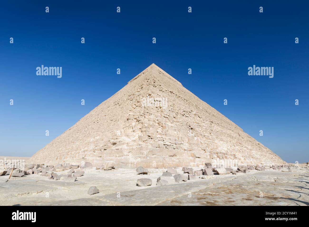 The pyramid of Khafre, Giza, Egypt Stock Photo