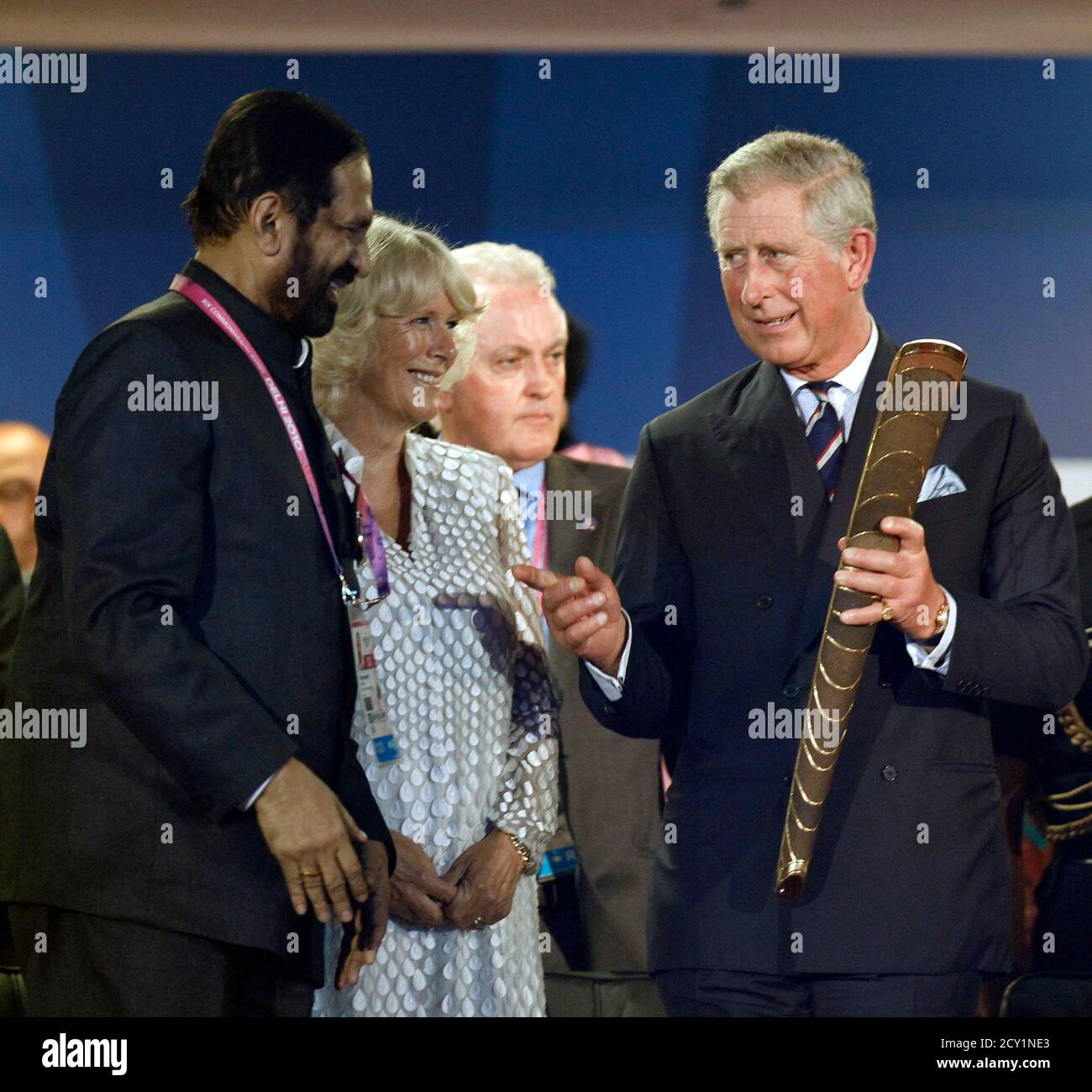 Britain S Prince Charles Holds The Queen S Baton As He Speaks With President Of The Indian Olympic Association Ioa And Commonwealth Games Organising Committee Chairman Suresh Kalmadi L As Camilla Duchess Of Cornwall Mumbai hockey association has decided against legally contesting hockey india's move to withdraw their associate membership. alamy