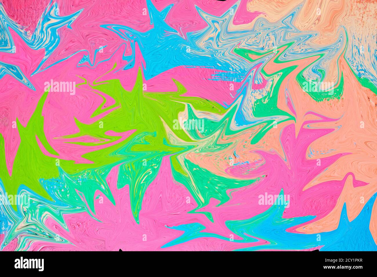Abstract marble background in multicolored texture close up Stock Photo