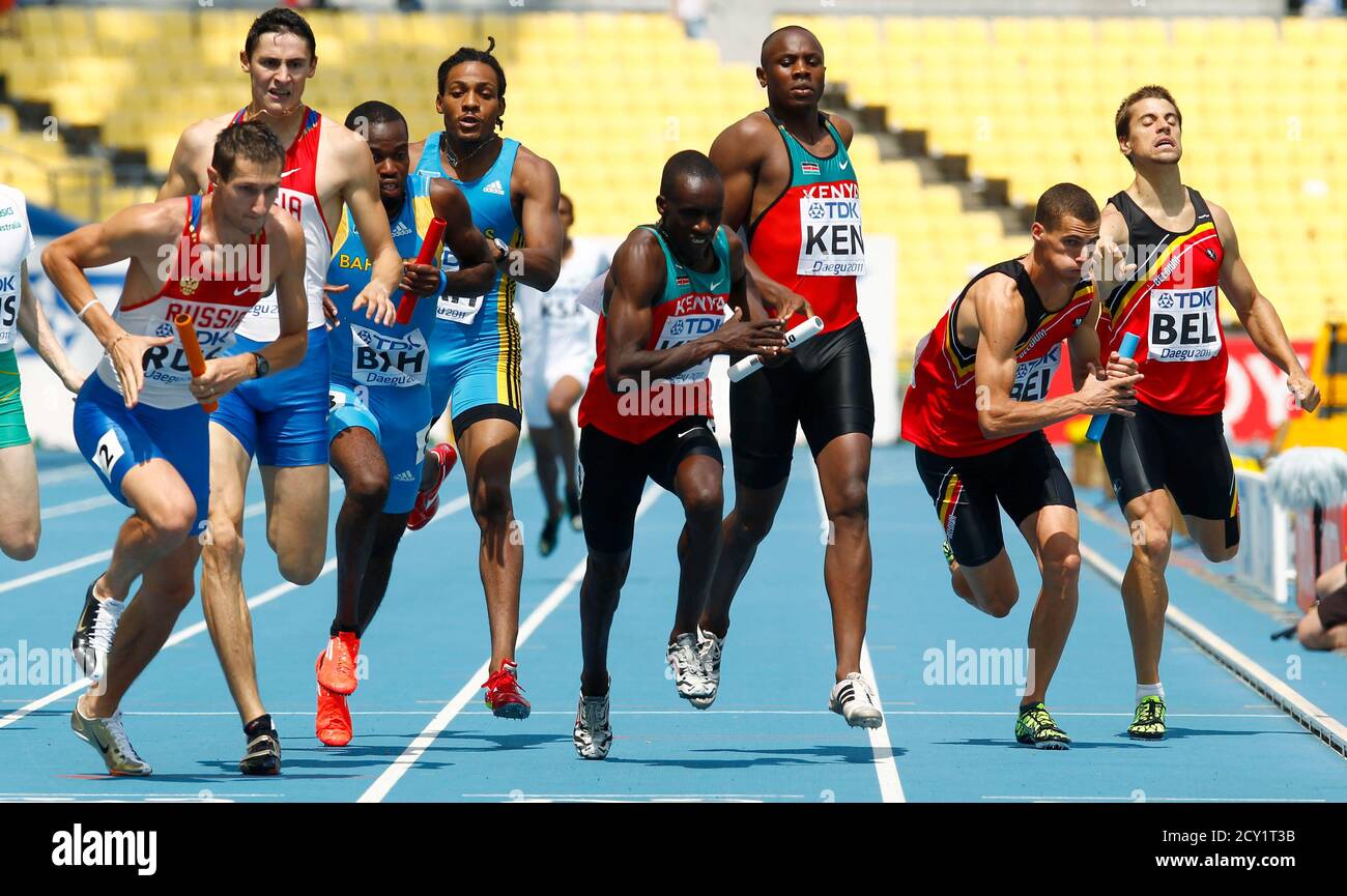 Baton Exchange High Resolution Stock Photography And Images Alamy