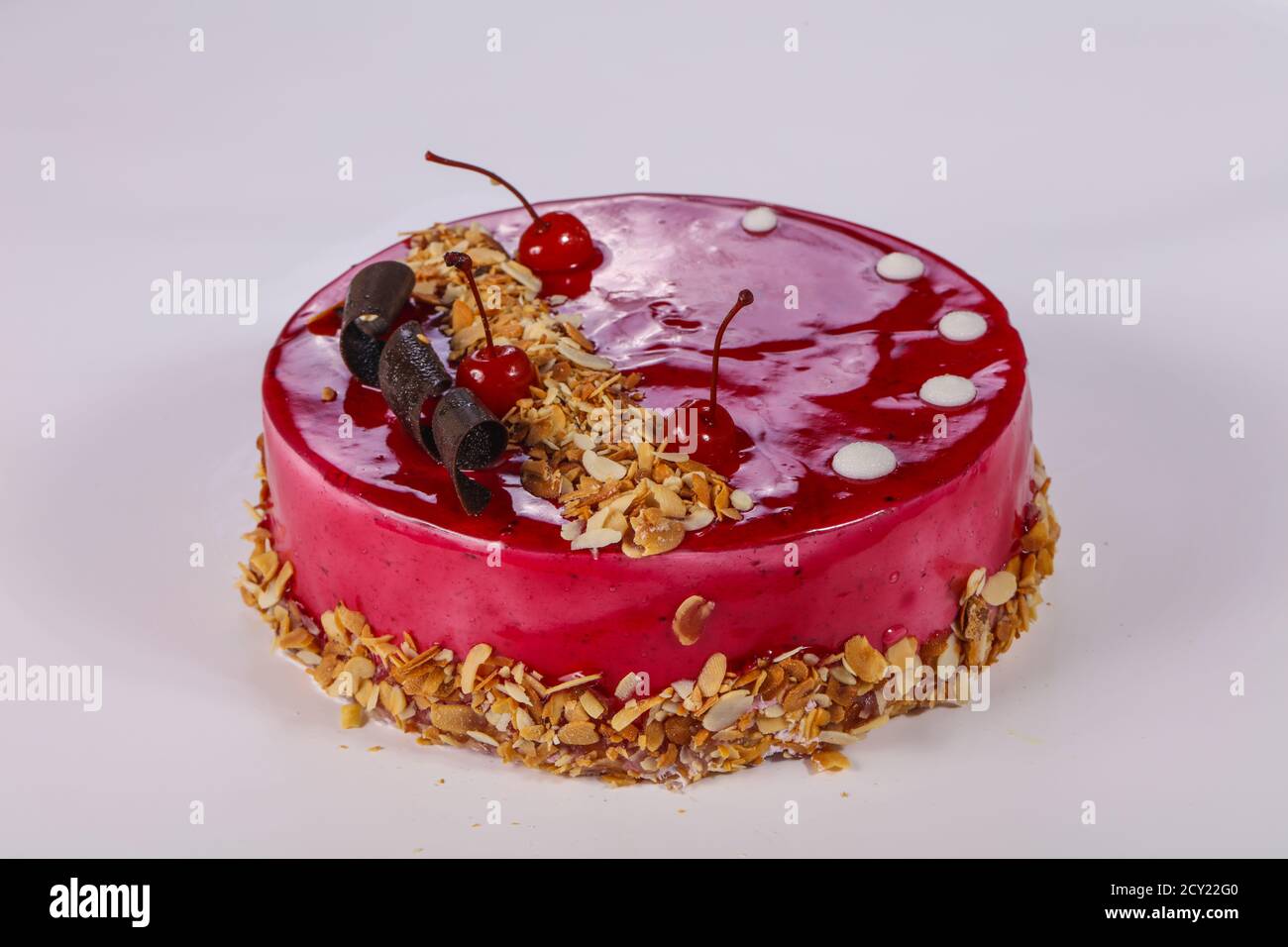 Sweet tasty cake with cream Stock Photo - Alamy