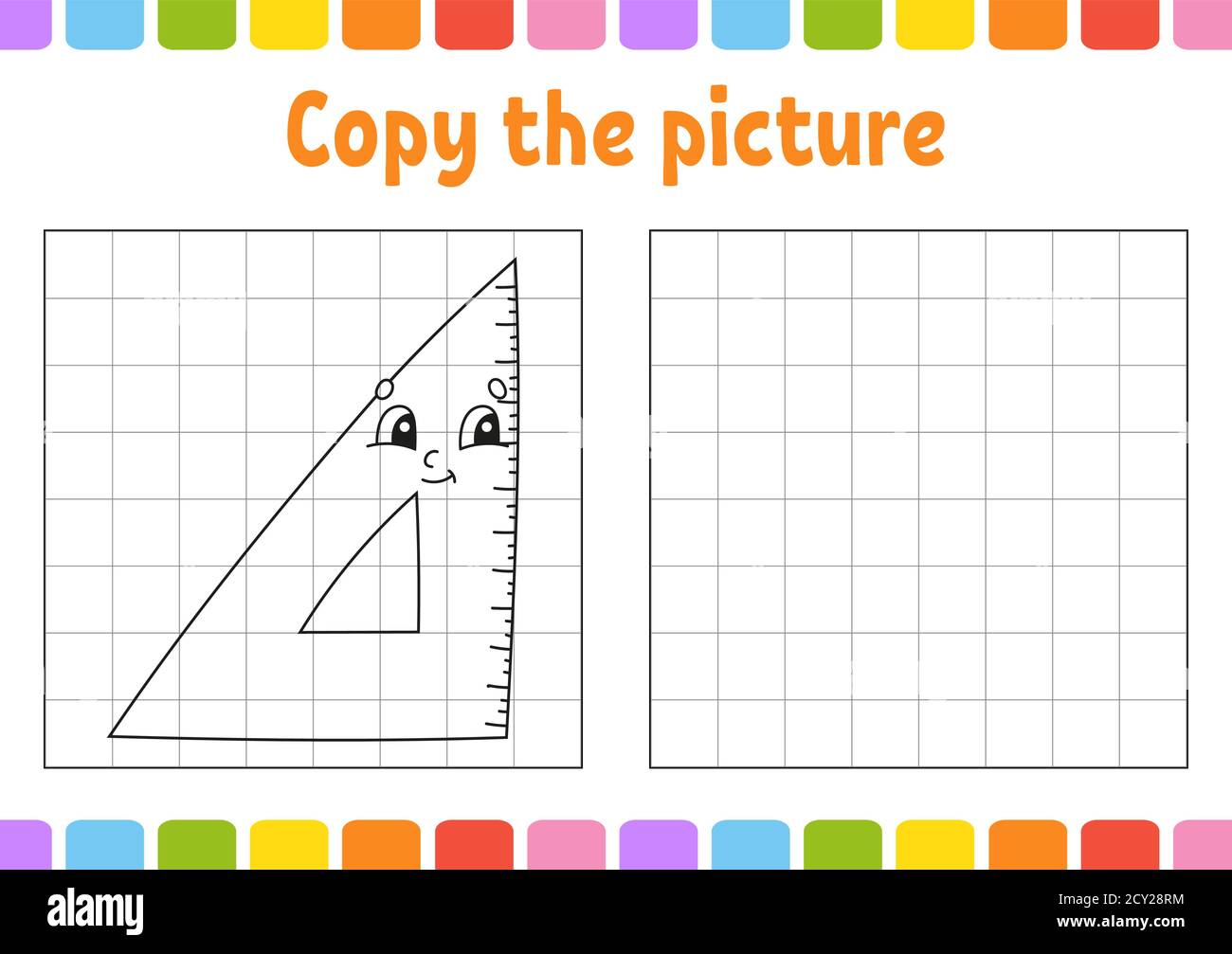 Copy the picture. Coloring book pages for kids. Education developing ...