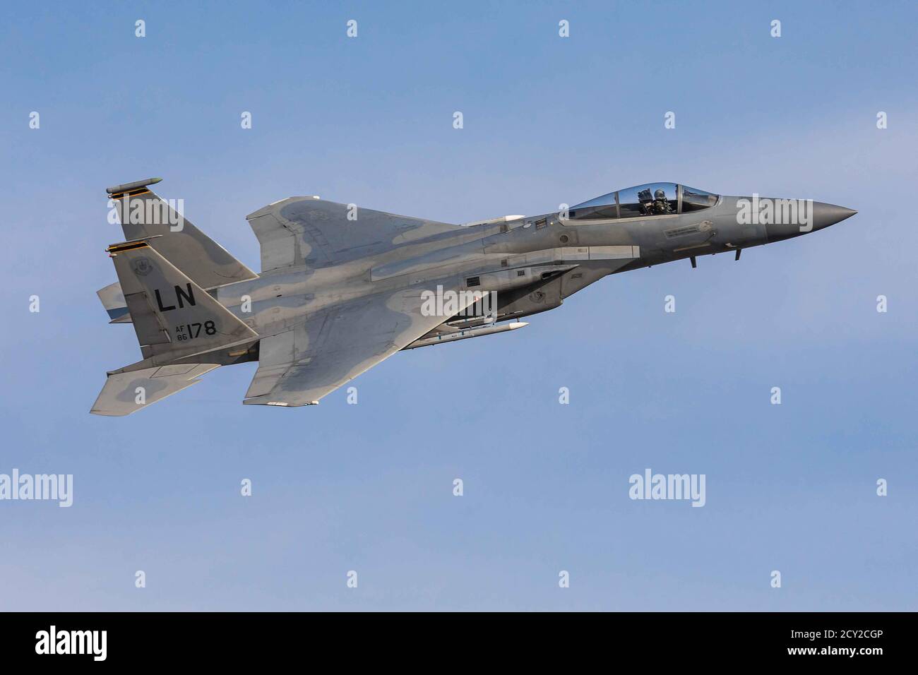 F15 Eagle departing RAF Lakenheath Stock Photo
