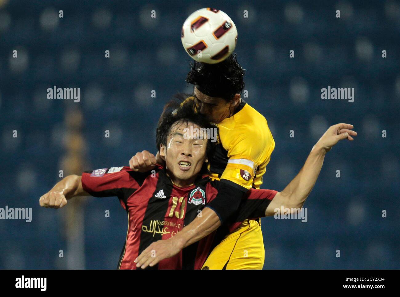 Qatar S C Sebastian Soria Top Fights For The Ball With Al Rayyan S Yong Hyung Cho During Their Emir Qatar Cup Soccer Match In Doha May 7 11 Reuters Fadi Al Assaad Qatar s Sport Soccer Qatar S C Sebastian Soria Top Fights For The Ball With Al Rayyan S Yong Hyung Cho During Their Emir Qatar Cup Soccer Match In Doha May 7 11 Reuters Fadi Al Assaad Qatar s Sport Soccer