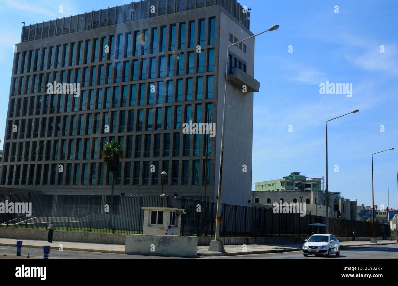 The US-Embassy in Havanna Stock Photo