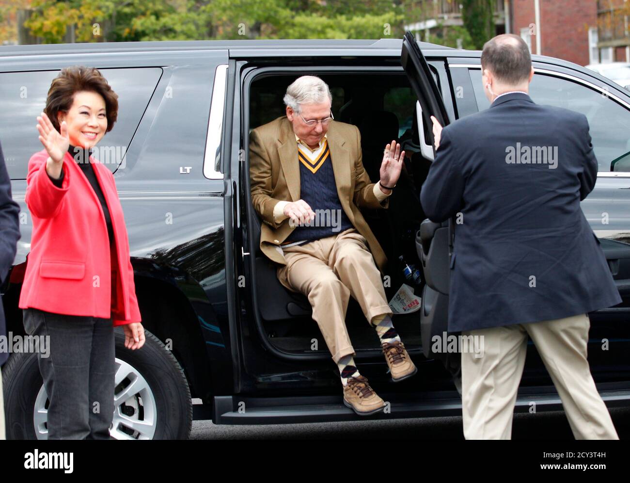 Photo of Mitch McConnell  - car
