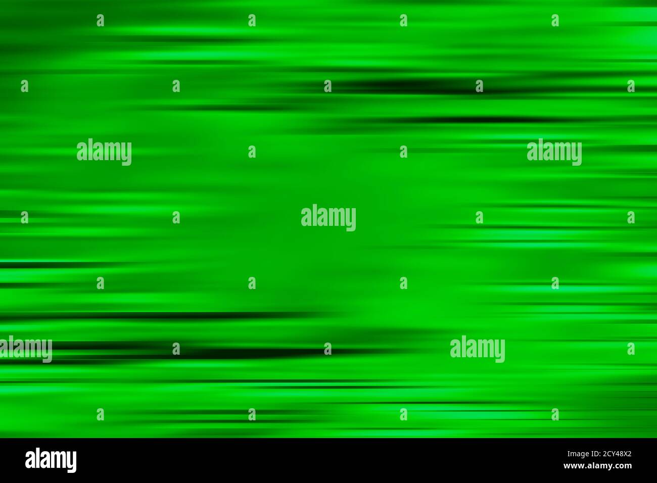 Green Abstract background with black horizontal motion blur lines. Textured backdrop Stock Photo