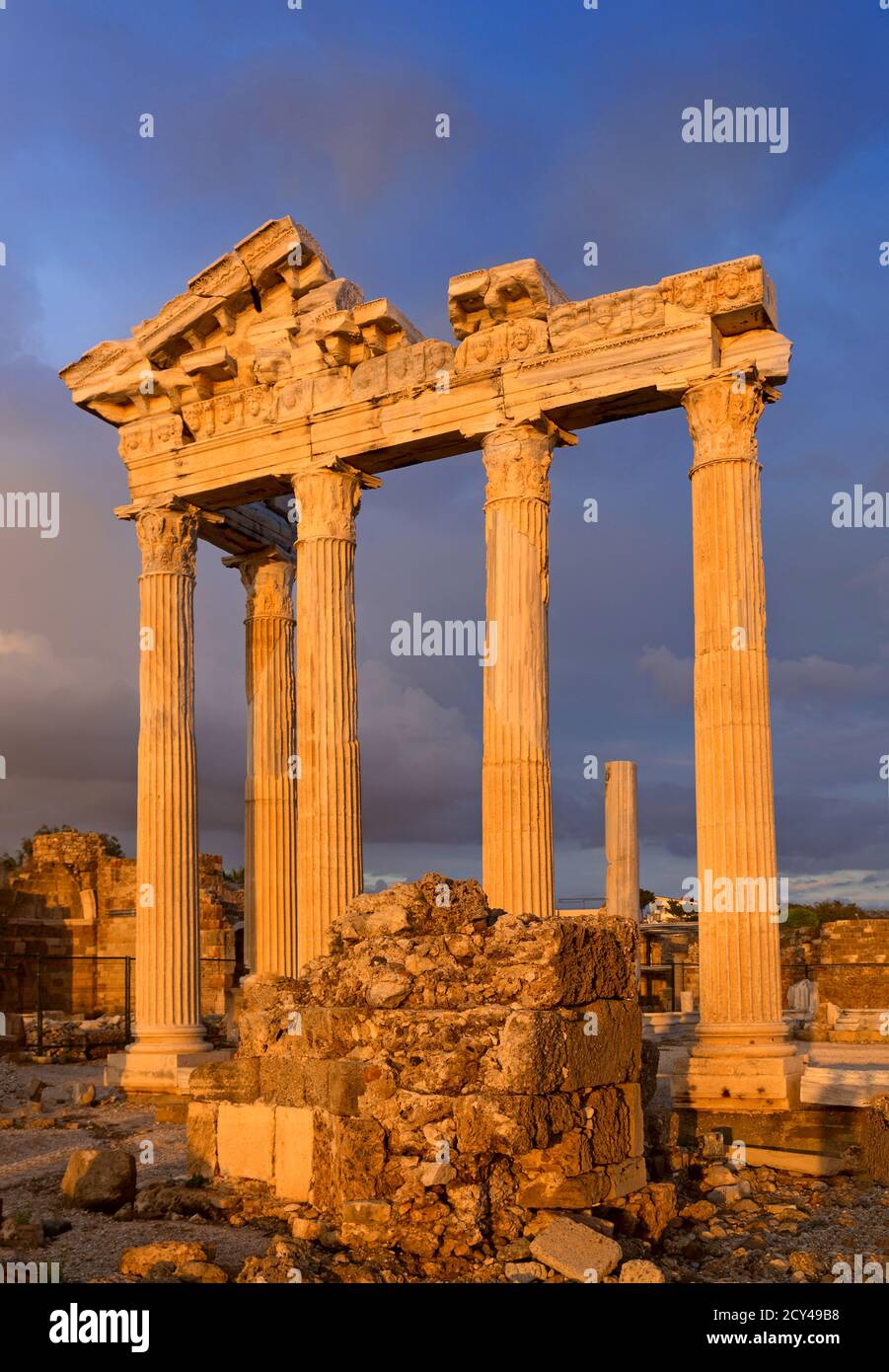 Temple of Apollo ancient ruins Stock Photo Alamy