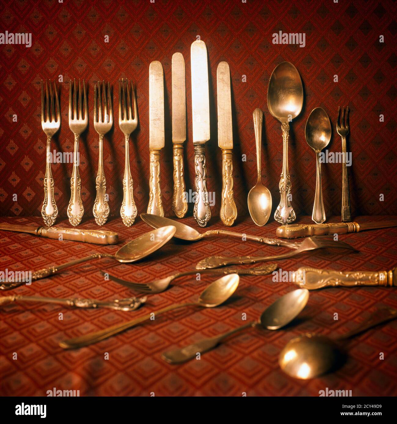 Silver knives and forks hi-res stock photography and images - Page 2 - Alamy