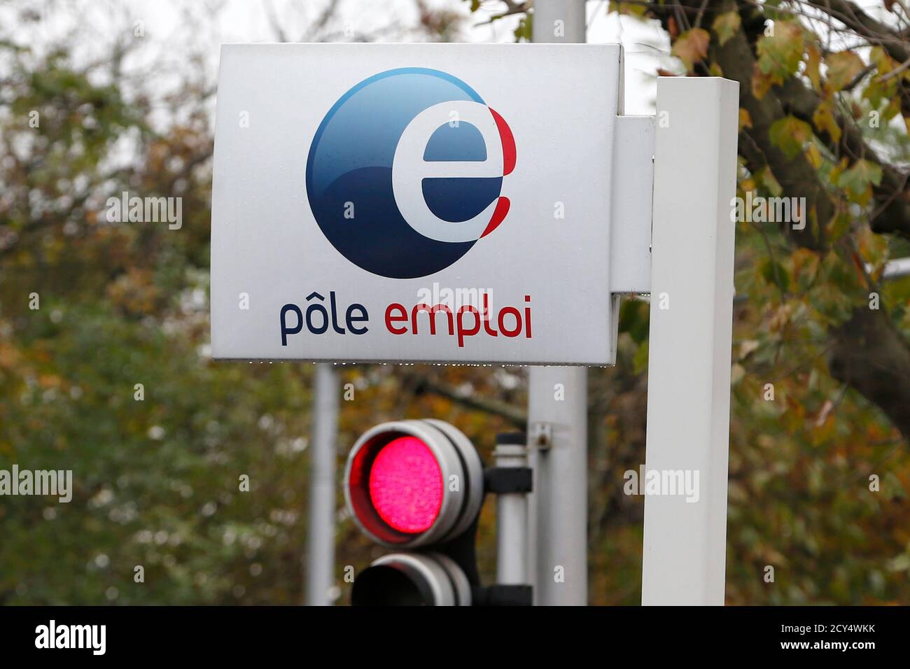 A Logo Is Seen On The Entrance Of A Pole Emploi Office National Agency For Employment In Noisy Le Grand Near Paris France April 29 2021 Reuters Sarah Meyssonnier Stock Photo Alamy