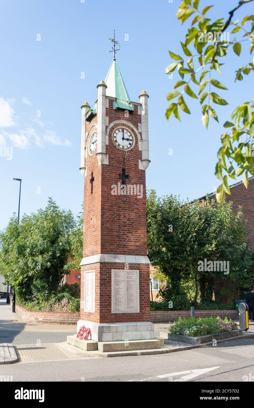 Clock Tower, High Street, Wealdstone, London Borough of Harrow, Greater London, England, United Kingdom Stock Photo