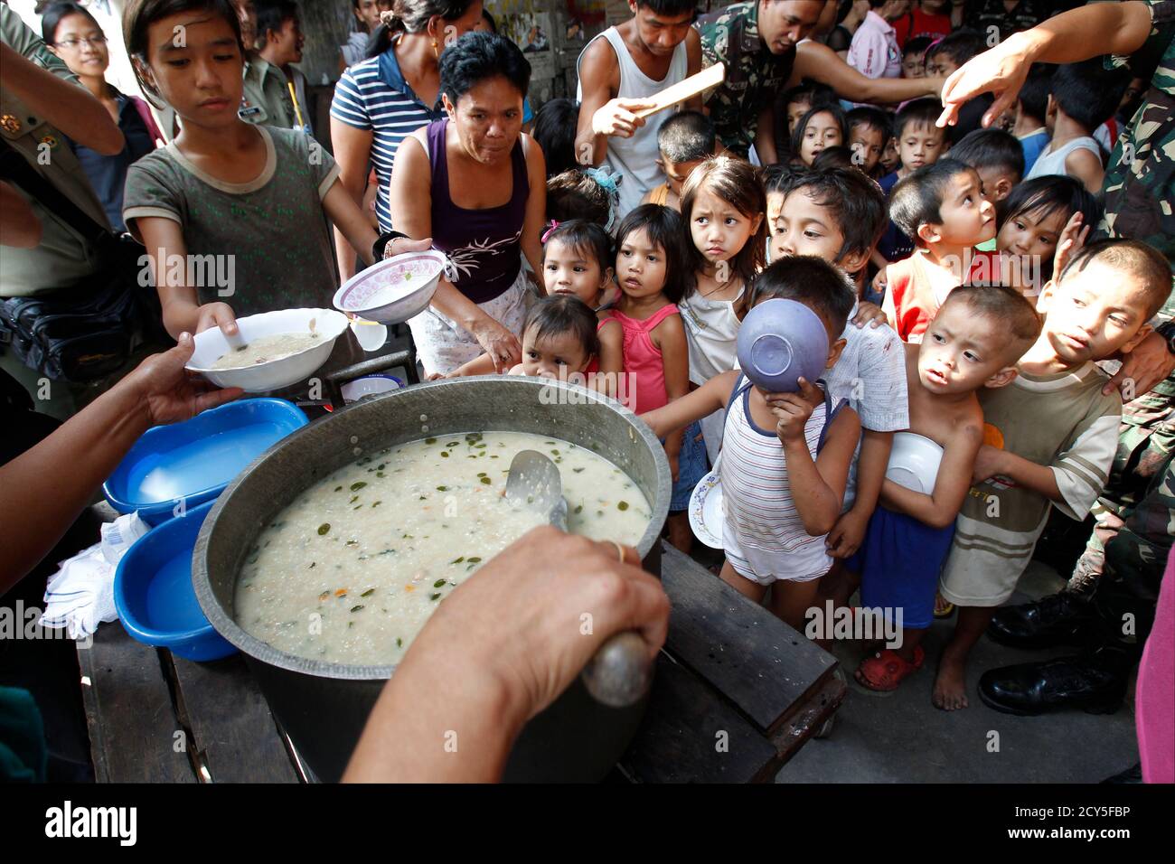 Philippines Feeding Program High Resolution Stock Photography and