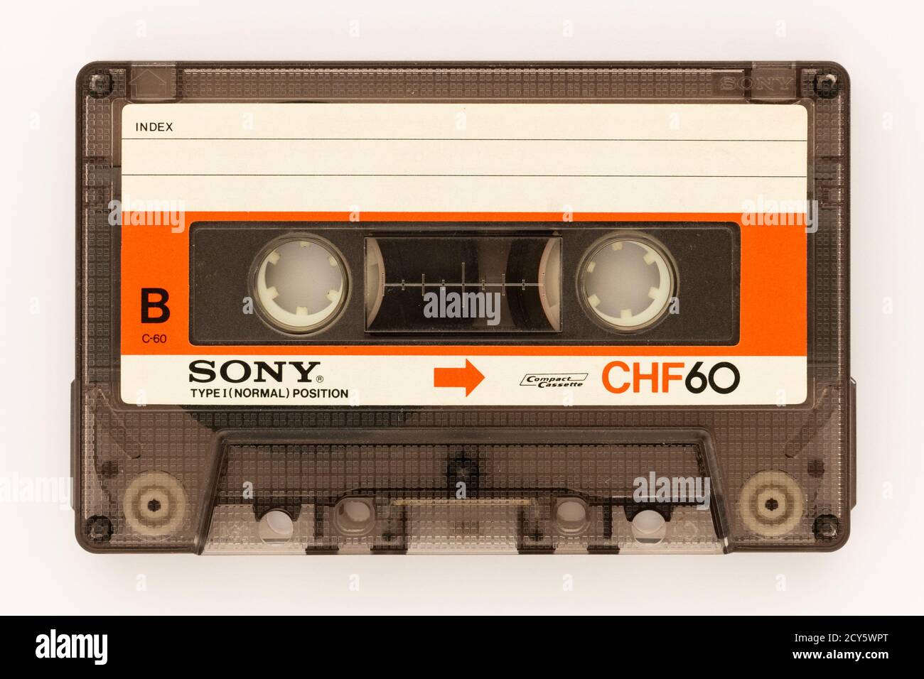 Cassette Tape blank Sony CHF60 Stock Photo Alamy