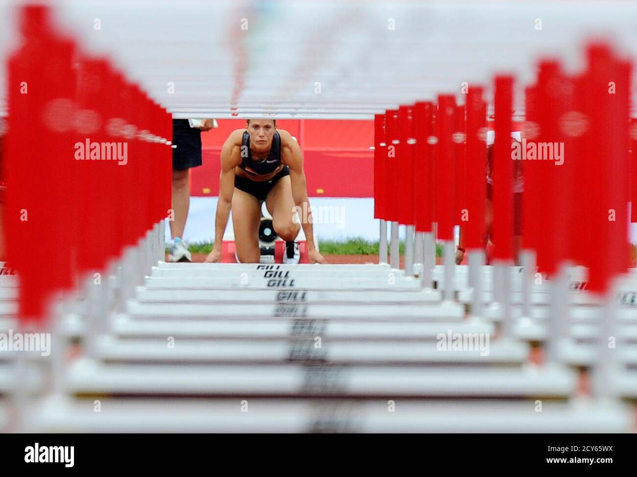 Track and field canada olympic hurdles hires stock photography and