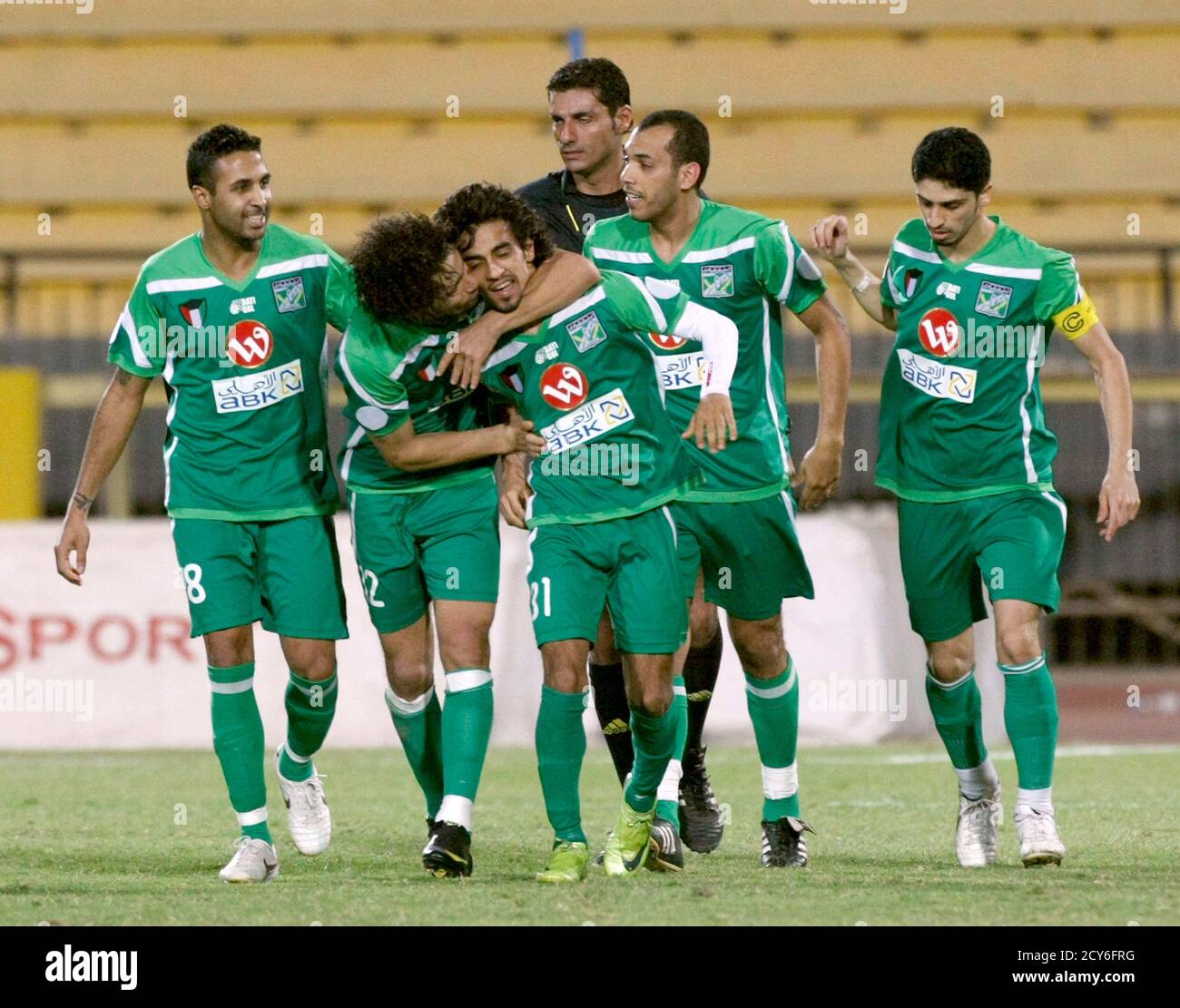 Al kuwait players celebrate goal hires stock photography and images