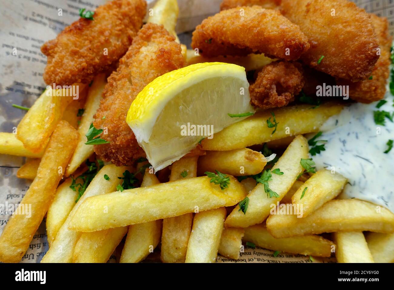 Fish and chips, London, England Stock Photo Alamy