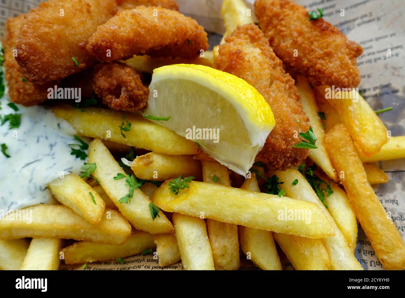 Fish and chips, London, England Stock Photo Alamy