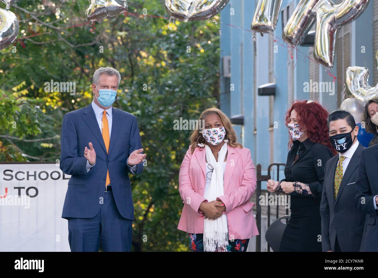 New York, New York, USA. 1st Oct, 2020. Mayor BILL DE BLASIO