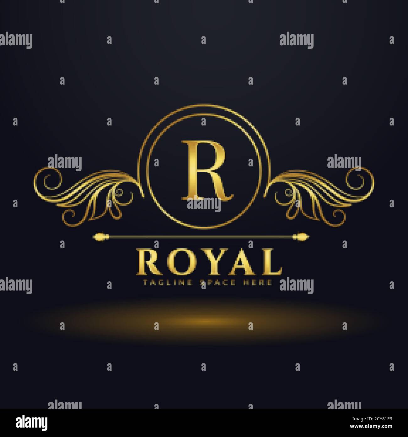 Letter R Royal Luxury Logo For Your Brand Stock Vector Image Art Alamy