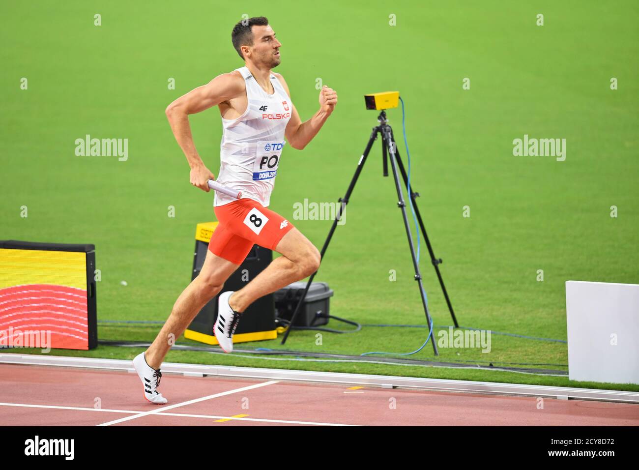 Rafał Omelko (Poland). 4x400 metres Relay Mixed. IAAF World Athletics