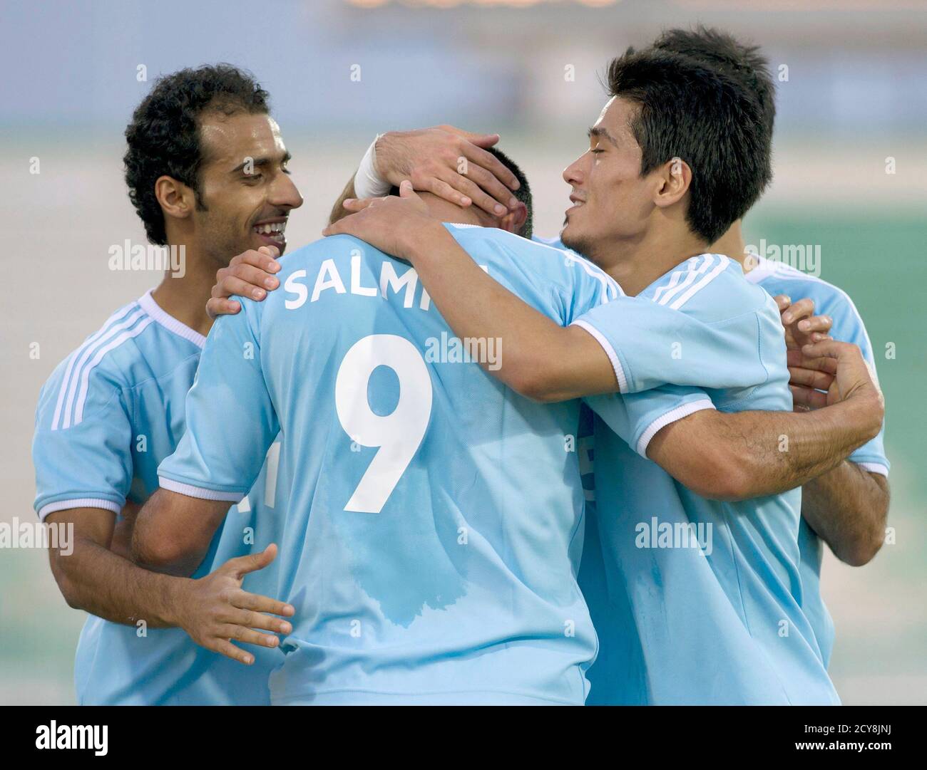 Al kuwait players celebrate goal hires stock photography and images