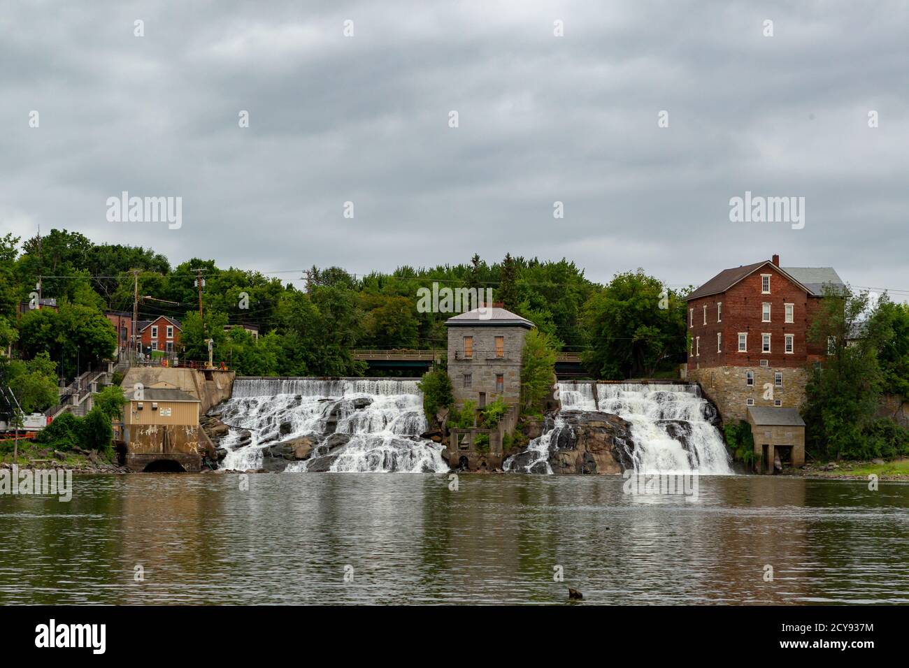 Close-up on the Vergennes Falls Stock Photo