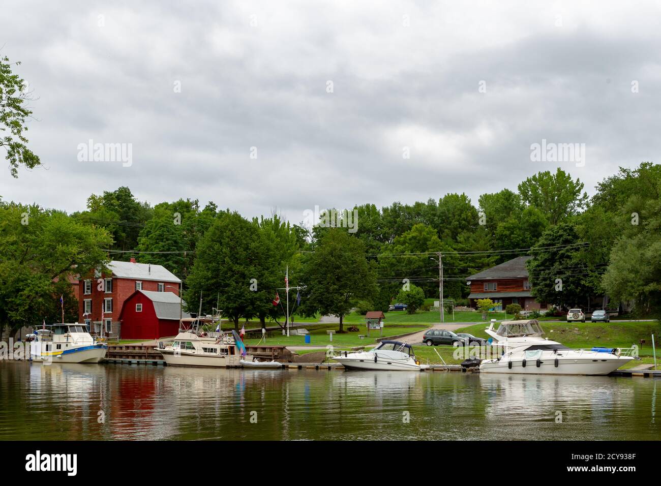 View of MacDonough Park, Vergennes, Vermont, USA Stock Photo