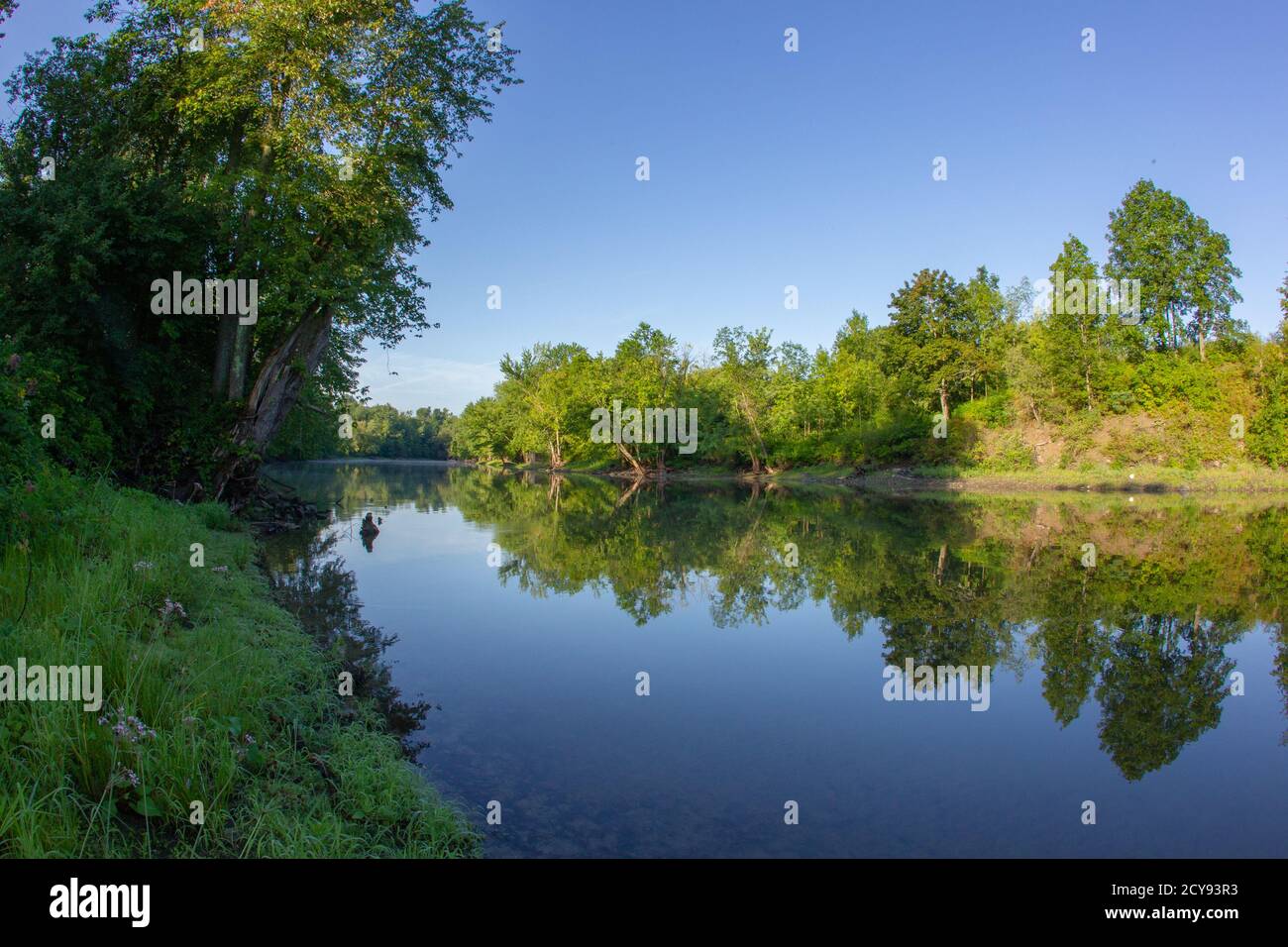 The Vergennes Otter Creek river Stock Photo