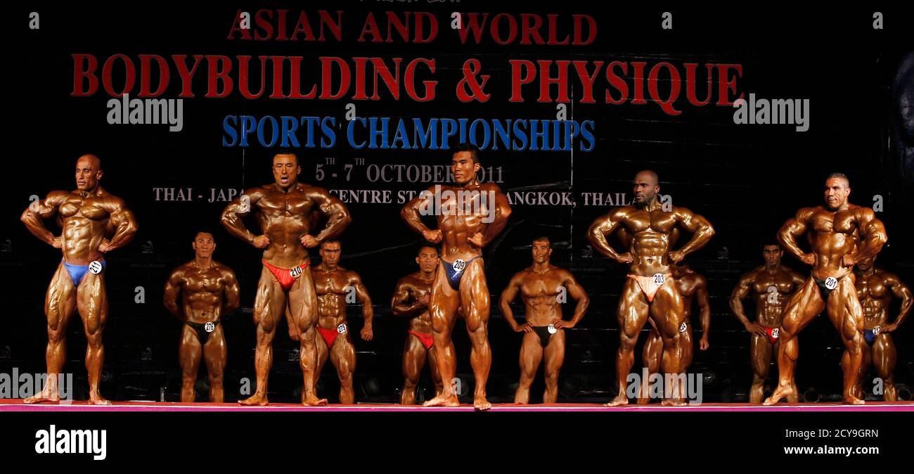 World Bodybuilding High Resolution Stock Photography And Images Alamy In short…a certificate in bodybuilding contest preparation. https www alamy com competitors flex their muscles during the mens 85 kg category at the asian world bodybuilding and physique sports championship in bangkok october 7 2011 people from more than 30 countries globally participated in the event reuterschaiwat subprasom thailand tags sport society image378224217 html