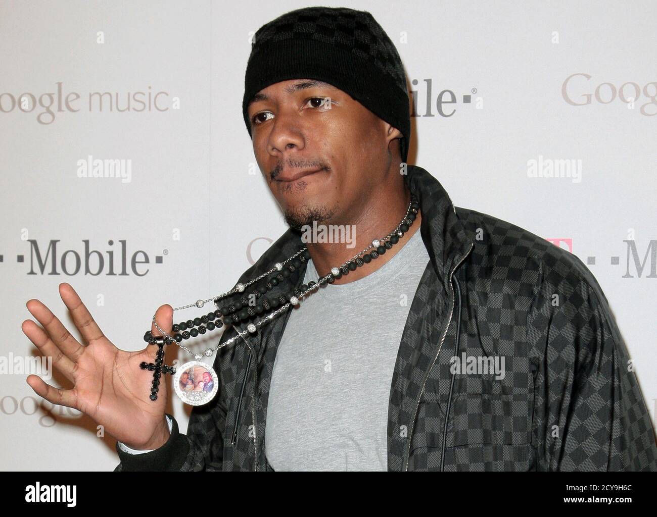 Rapper and comedian Nick Cannon arrives during an event by ...