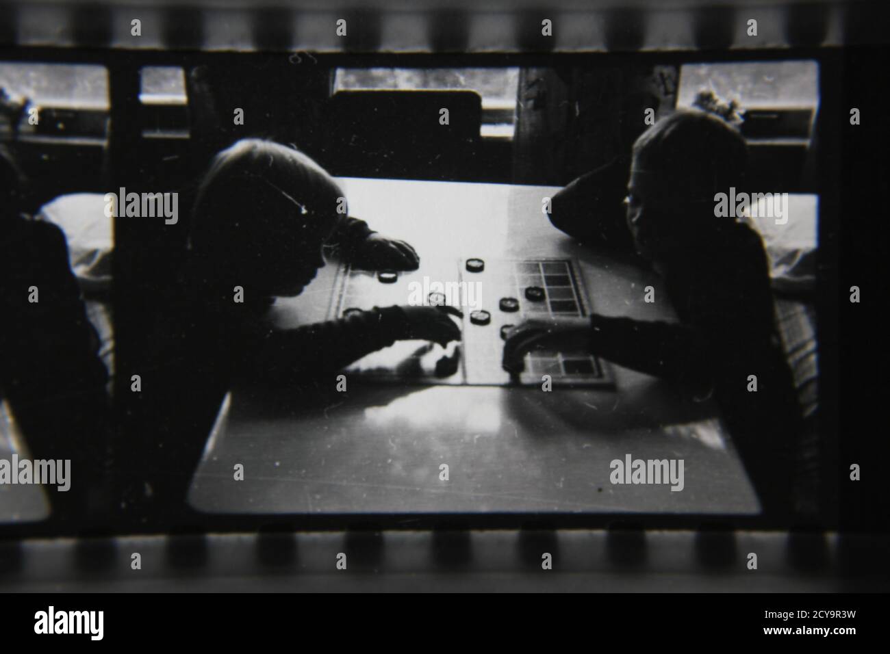Fine 1970s vintage black and white photography of kids playing the