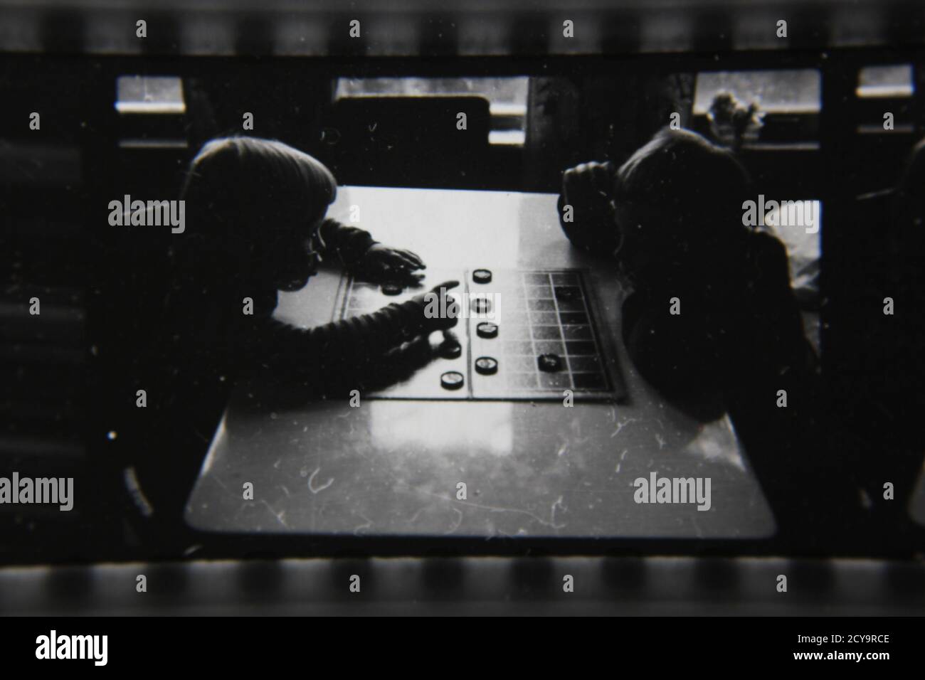 Fine 1970s vintage black and white photography of kids playing the