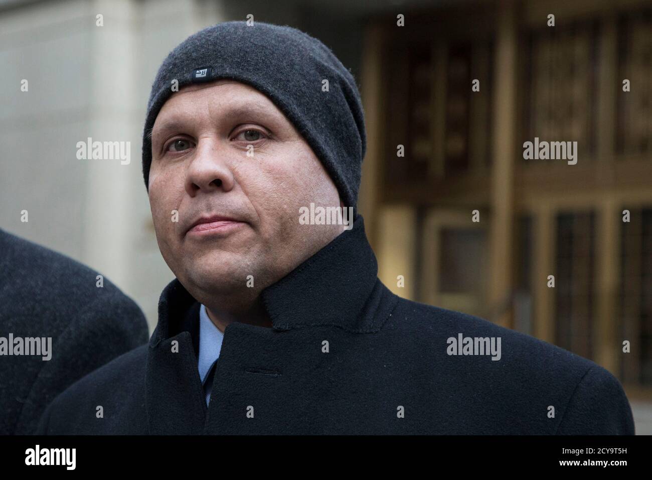 George Perez A Computer Programmer For Bernard L Madoff Investment Securities Llc Exits The Manhattan Federal Court House In New York March 24 14 Five Former Aides To Investment Manager Bernard Madoff