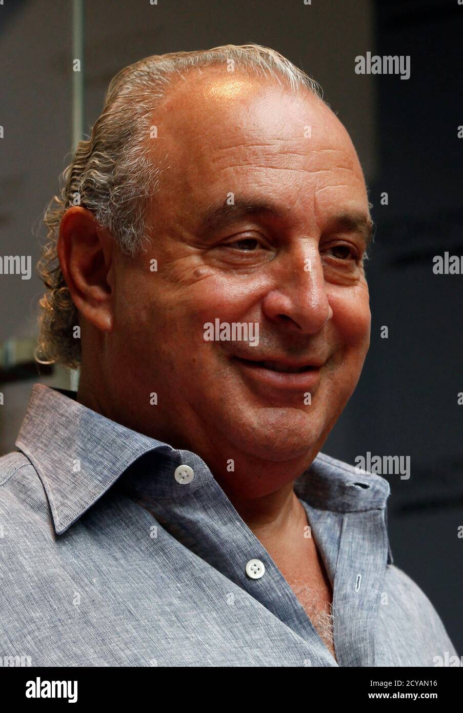 British billionaire and CEO of the Arcadia Group Philip Green attends the  opening ceremony of a Topshop flagship store in Hong Kong June 6, 2013.  British fashion brand Topshop opened a 14,000