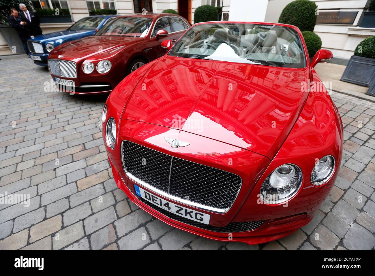 A Bentley Mulsanne Speed A Bentley Flying Spur And A Bentley Gtc Speed L R Are Lined