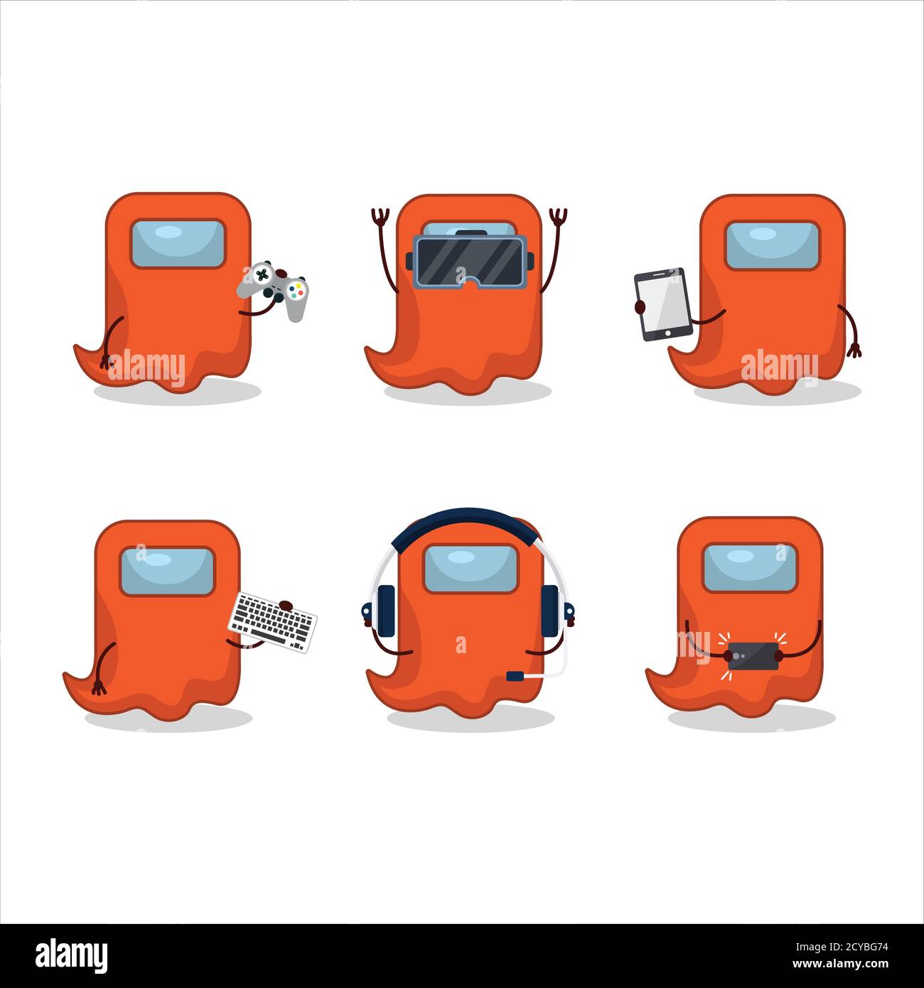 Ghost Among Us Orange Cartoon Character Are Playing Games With Various Cute Emoticons Stock Vector Image Art Alamy Ghost Among Us Orange Cartoon Character Are Playing Games With Various Cute Emoticons Stock Vector Image Art Alamy
