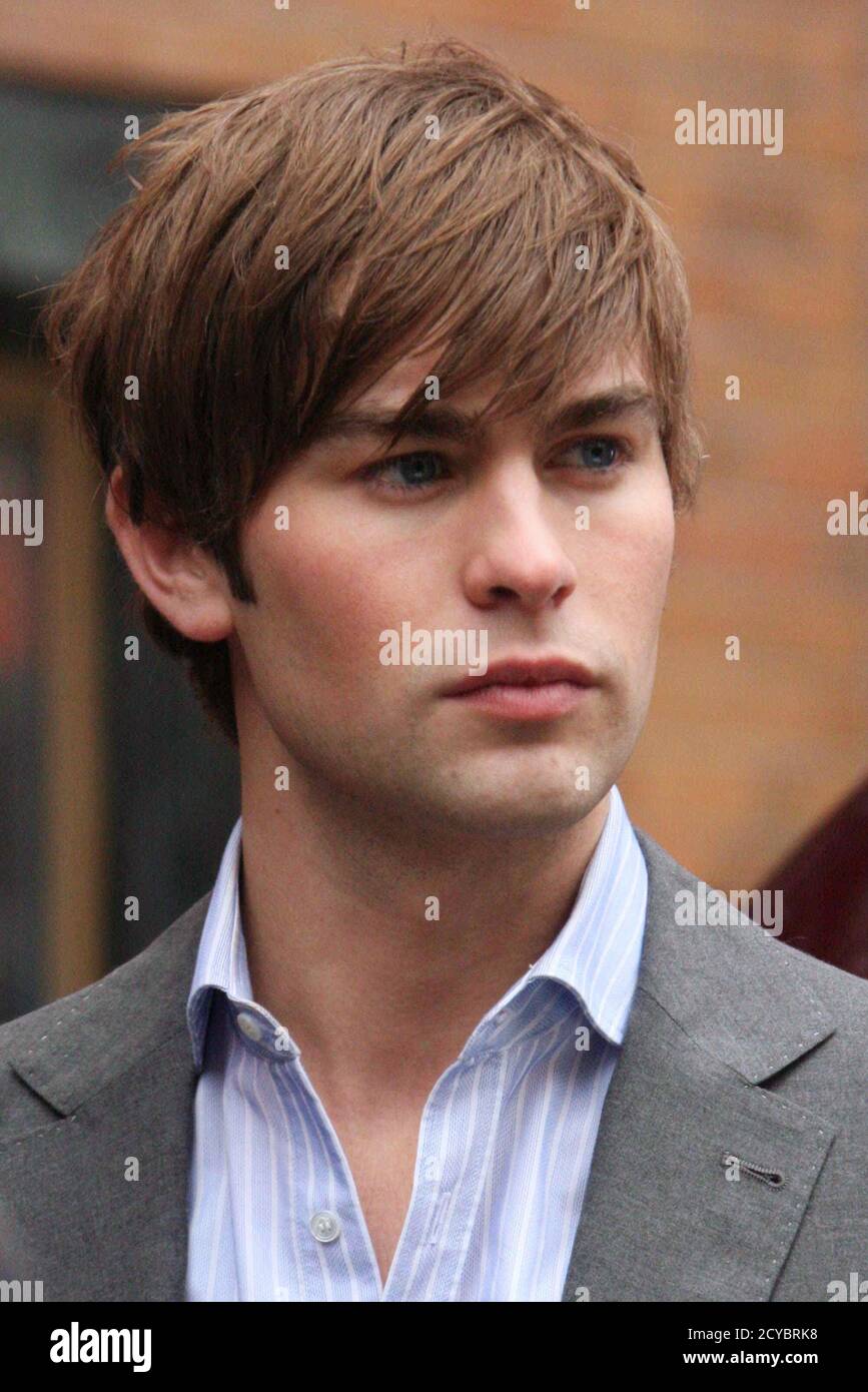 Chace Crawford filming The CW's 'Gossip Girl' outside the Russian Tea Room in New York City on March 10, 2009.  Photo Credit: Henry McGee/MediaPunch Stock Photo