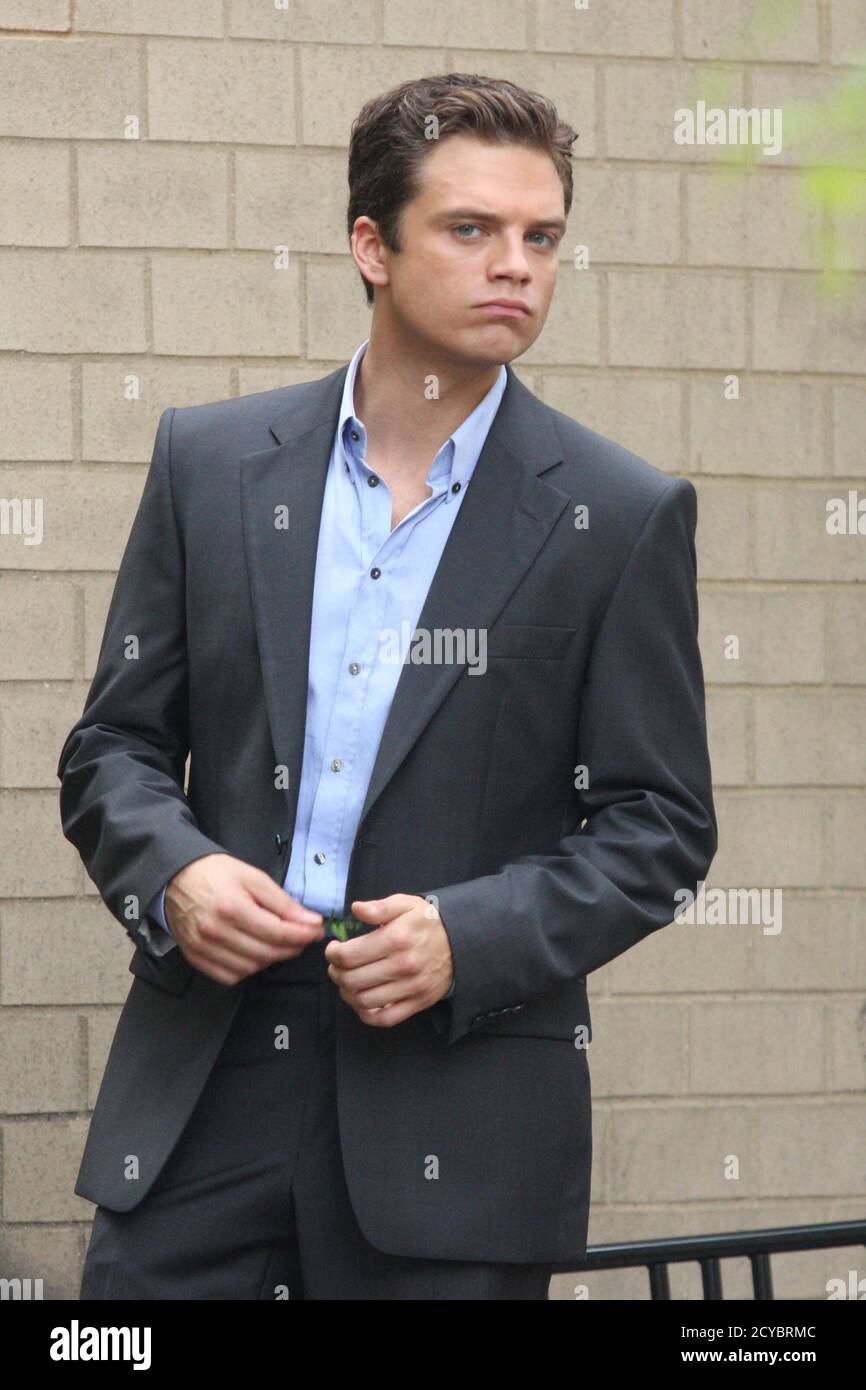 Sebastian Stan filming The CW's "Gossip Girl" in New York City on July 27, 2009. Photo Credit: Henry McGee/MediaPunch Stock Photo