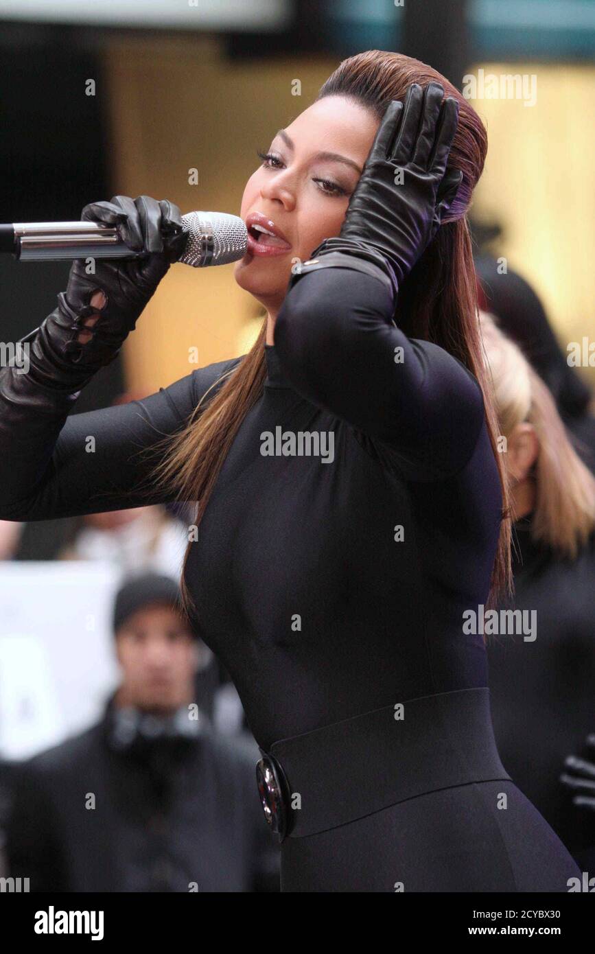 Beyonce Knowles performing on NBC's 