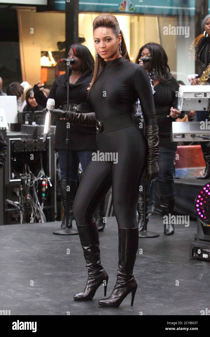 Beyonce Knowles performing on NBC's 