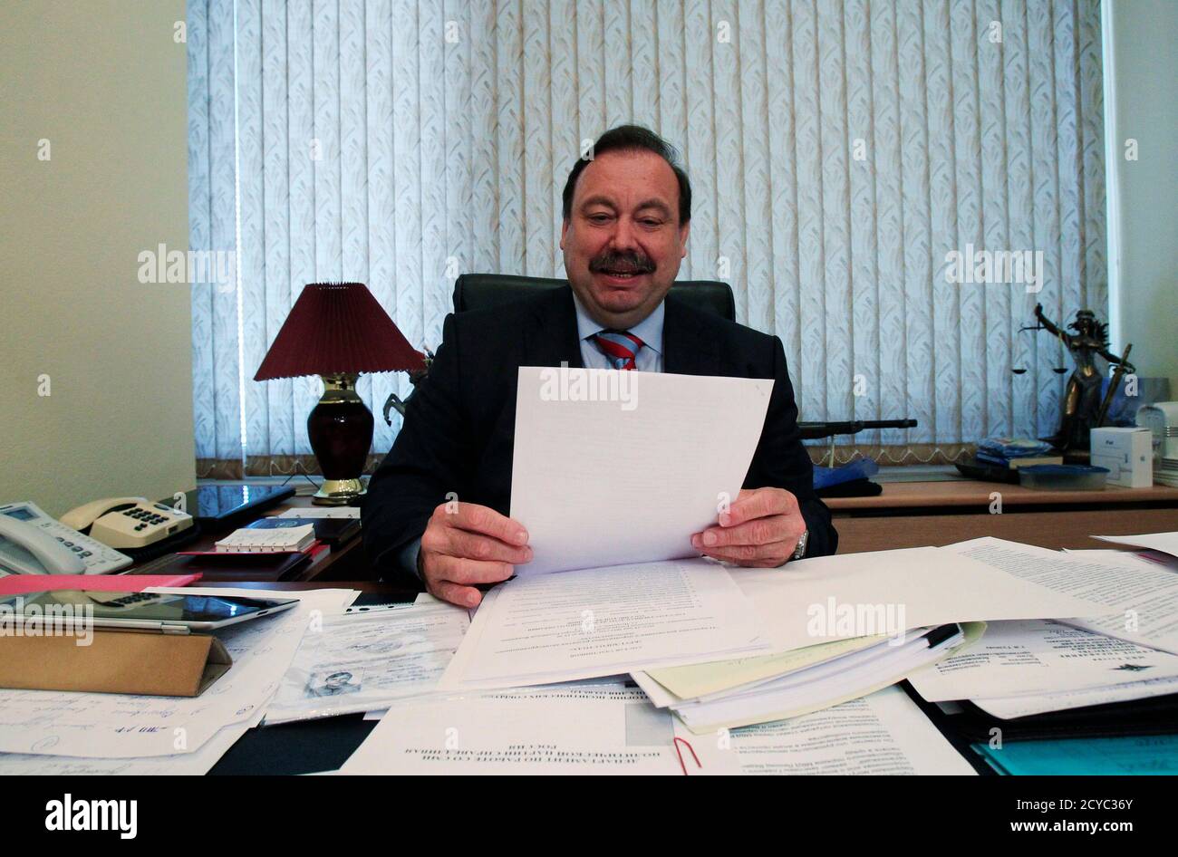 Member Of The Just Russia Political Party Gennady Gudkov Speaks During An Interview In Moscow May 24 2012 As One Of A Handful Of Russian Members Of Parliament Who Have Taken Part